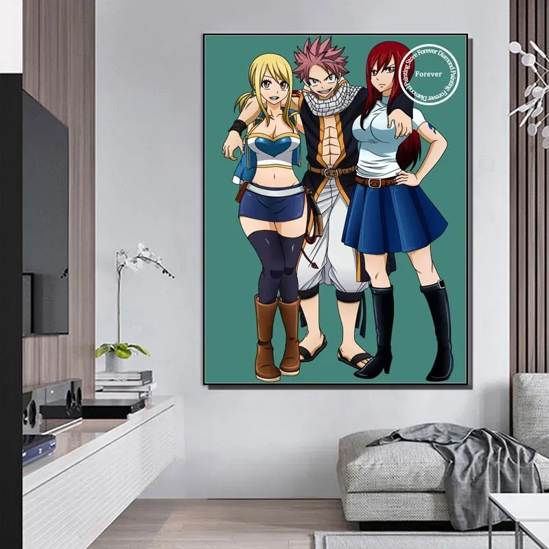 Kit peinture diamant 5D anime japonais 20 à 40 cm