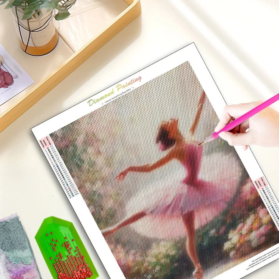 Kit peinture diamant 5D ballerine paysage 20 à 50 cm