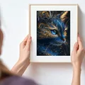 Kit peinture diamant 5D chat décoratif 20 à 70 cm – 3