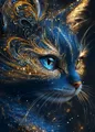Kit peinture diamant 5D chat décoratif 20 à 70 cm – Couleur 4650