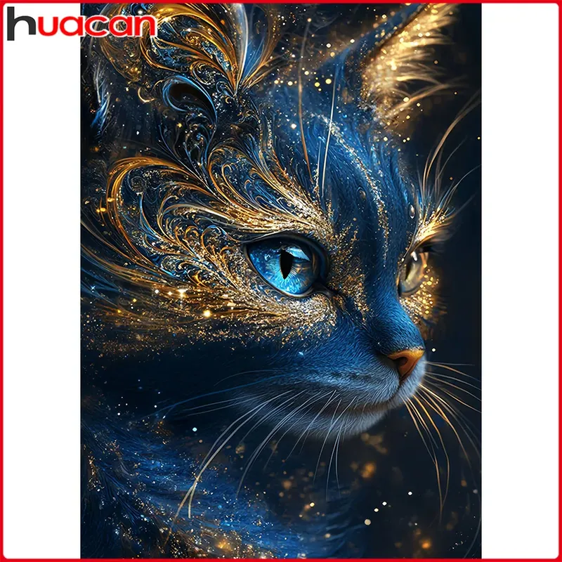 Kit peinture diamant 5D chat décoratif 20 à 70 cm
