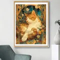 Kit peinture diamant 5D chat et fleurs 20 à 45 cm – 3