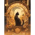 Kit peinture diamant 5D chat et fleurs 20 à 45 cm – Couleur MX3713