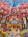 Kit peinture diamant 5D château fleuri 45x60 cm – Color DP987ABS-45x60