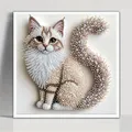 Kit peinture diamant 5D chaton moelleux diamants irréguliers – 2