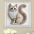 Kit peinture diamant 5D chaton moelleux diamants irréguliers – 5