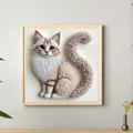 Kit peinture diamant 5D chaton moelleux diamants irréguliers – 6
