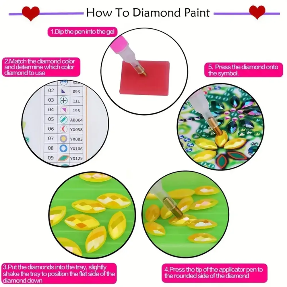 Kit peinture diamant 5D chaton moelleux diamants irréguliers