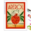 Kit peinture diamant 5D cocktail décoratif 20 à 50 cm – Couleur Bourgogne (XI-3094)