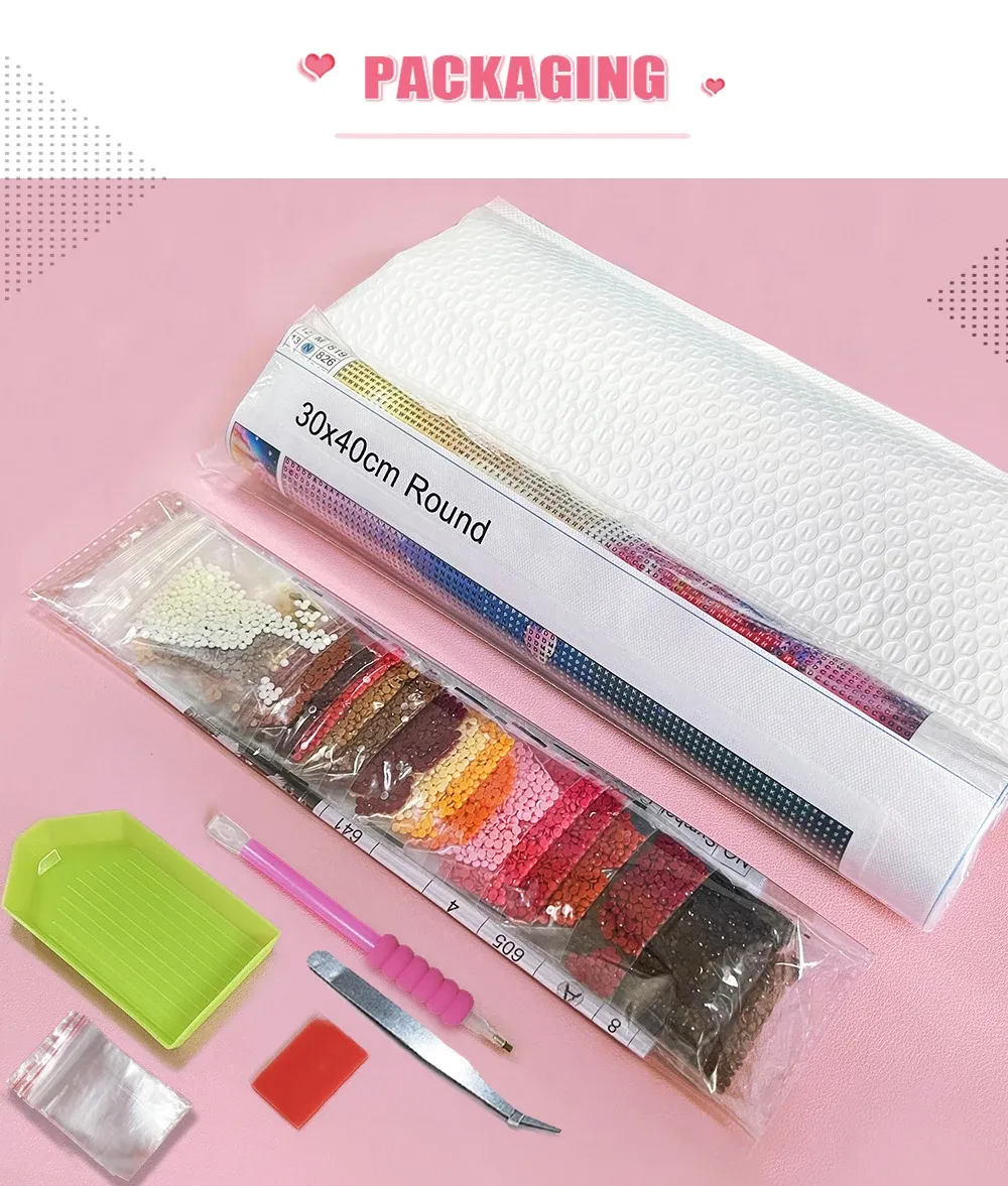 Kit peinture diamant 5D cocktail décoratif 20 à 50 cm