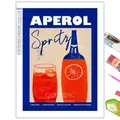 Kit peinture diamant 5D cocktail décoratif 20 à 50 cm – Couleur prune (XI-3109)