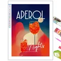 Kit peinture diamant 5D cocktail décoratif 20 à 50 cm – Couleur vert clair (XI-3101)
