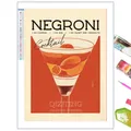 Kit peinture diamant 5D cocktail décoratif 20 à 50 cm – Couleur vert (XI-3097)