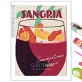 Kit peinture diamant 5D cocktail décoratif 20 à 50 cm – Couleur Violet (XI-3095)