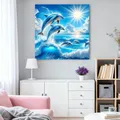 Kit peinture diamant 5D dauphin marin 20 à 50 cm – 3