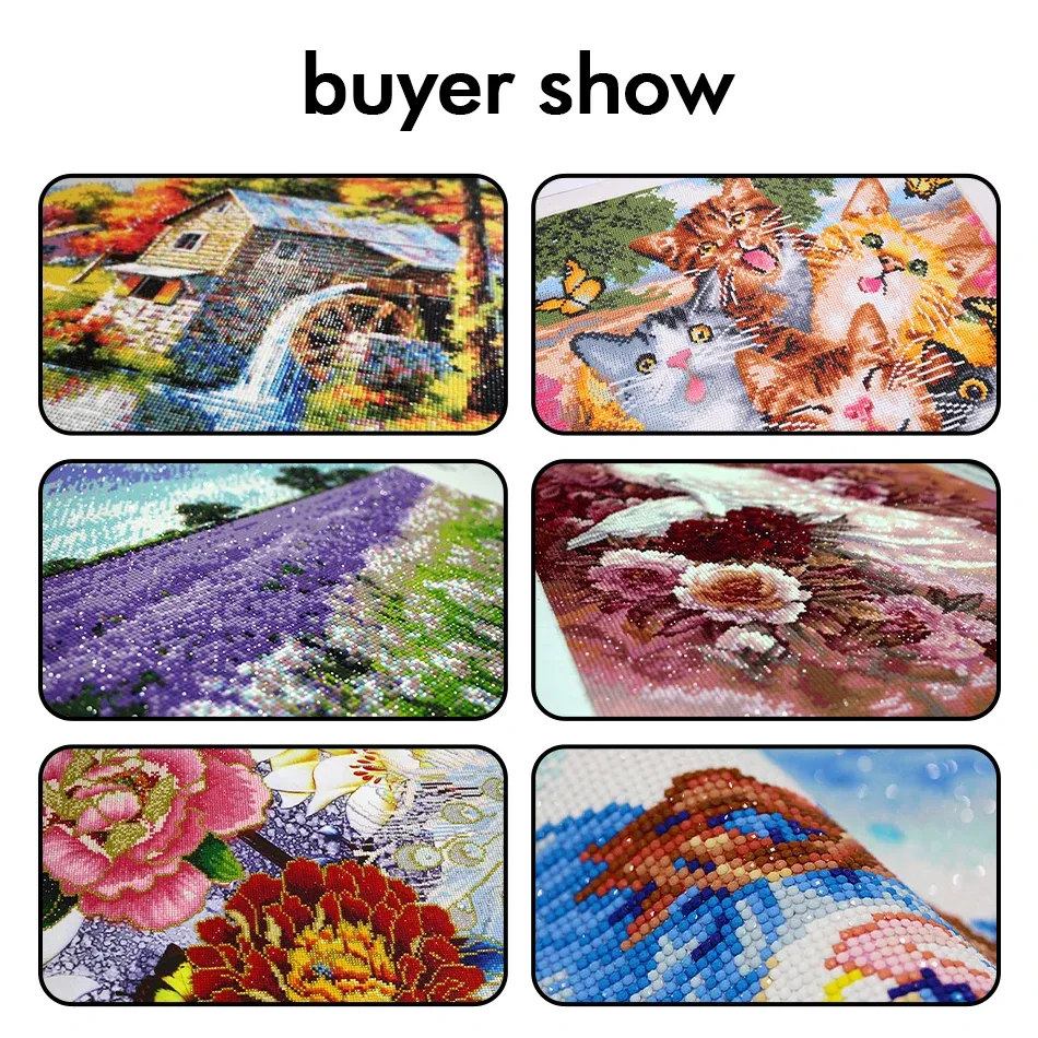 Kit peinture diamant 5D fleurs classique 20 à 50 cm