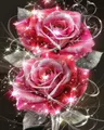 Kit peinture diamant 5D fleurs classique 20 à 50 cm – Couleur DZDP123599