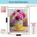 Kit peinture diamant 5D fleurs simple 20 à 50 cm – 4