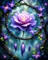 Kit peinture diamant 5D fleurs simple 20 à 50 cm – Couleur DZDP123367
