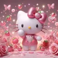 Kit peinture diamant 5D Hello Kitty 20 à 70 cm – Couleur vert (07)