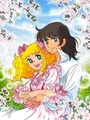 Kit peinture diamant anime fille fleur 20x30 à 50x70 cm – Couleur XYHK563-24