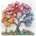 Kit peinture diamant arbre coloré 30x30 cm pour adultes – 1