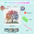 Kit peinture diamant arbre coloré 30x30 cm pour adultes – 3