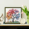 Kit peinture diamant arbre coloré 30x30 cm pour adultes – 4