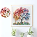 Kit peinture diamant arbre coloré 30x30 cm pour adultes – 5