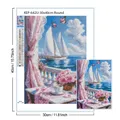 Kit peinture diamant architecture européenne paysage 5D – 4