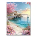 Kit peinture diamant architecture européenne paysage 5D – Couleur FDX7134