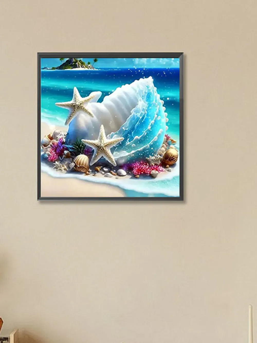 Kit peinture diamant bord de mer 20 à 40 cm