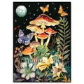 Kit peinture diamant champignon papillon 20x30 à 40x50 cm – Couleur FDX5677