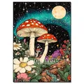 Kit peinture diamant champignon papillon 20x30 à 40x50 cm – Couleur FDX5685