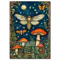 Kit peinture diamant champignon papillon 20x30 à 40x50 cm – Couleur FDX5692