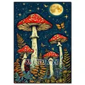 Kit peinture diamant champignon papillon 20x30 à 40x50 cm – Couleur FDX5693