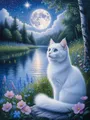 Kit peinture diamant chat lion oiseau 30x40 à 45x60 cm – Couleur FC27426