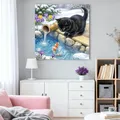 Kit peinture diamant chat poisson 20x20 à 50x50 cm – 3