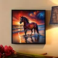 Kit peinture diamant cheval 20x20cm à 50x50cm diamants ronds – 2