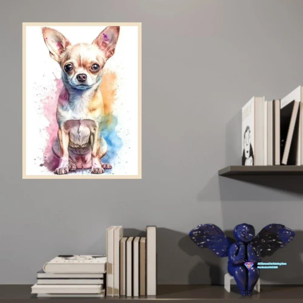 Kit peinture diamant chiens chihuahuas 20 à 70 cm
