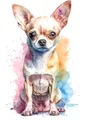 Kit peinture diamant chiens chihuahuas 20 à 70 cm – Couleur HS1419-10