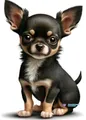 Kit peinture diamant chiens chihuahuas 20 à 70 cm – Couleur HS1419-2