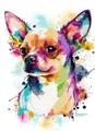 Kit peinture diamant chiens chihuahuas 20 à 70 cm – Couleur HS1419-4