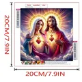 Kit peinture diamant Cœur d'amour 20x20 à 40x40cm – 3