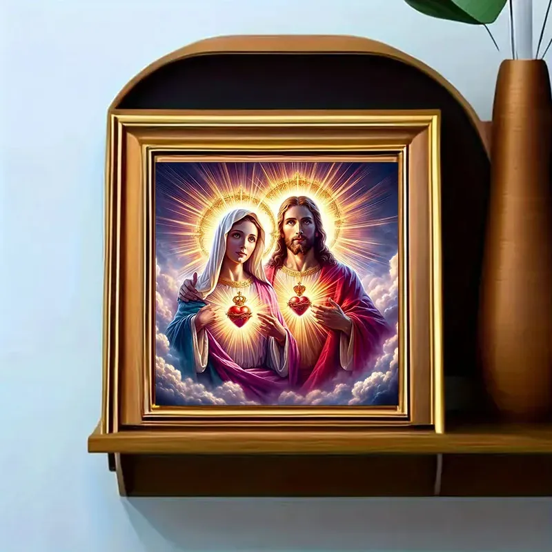 Kit peinture diamant Cœur d'amour 20x20 à 40x40cm