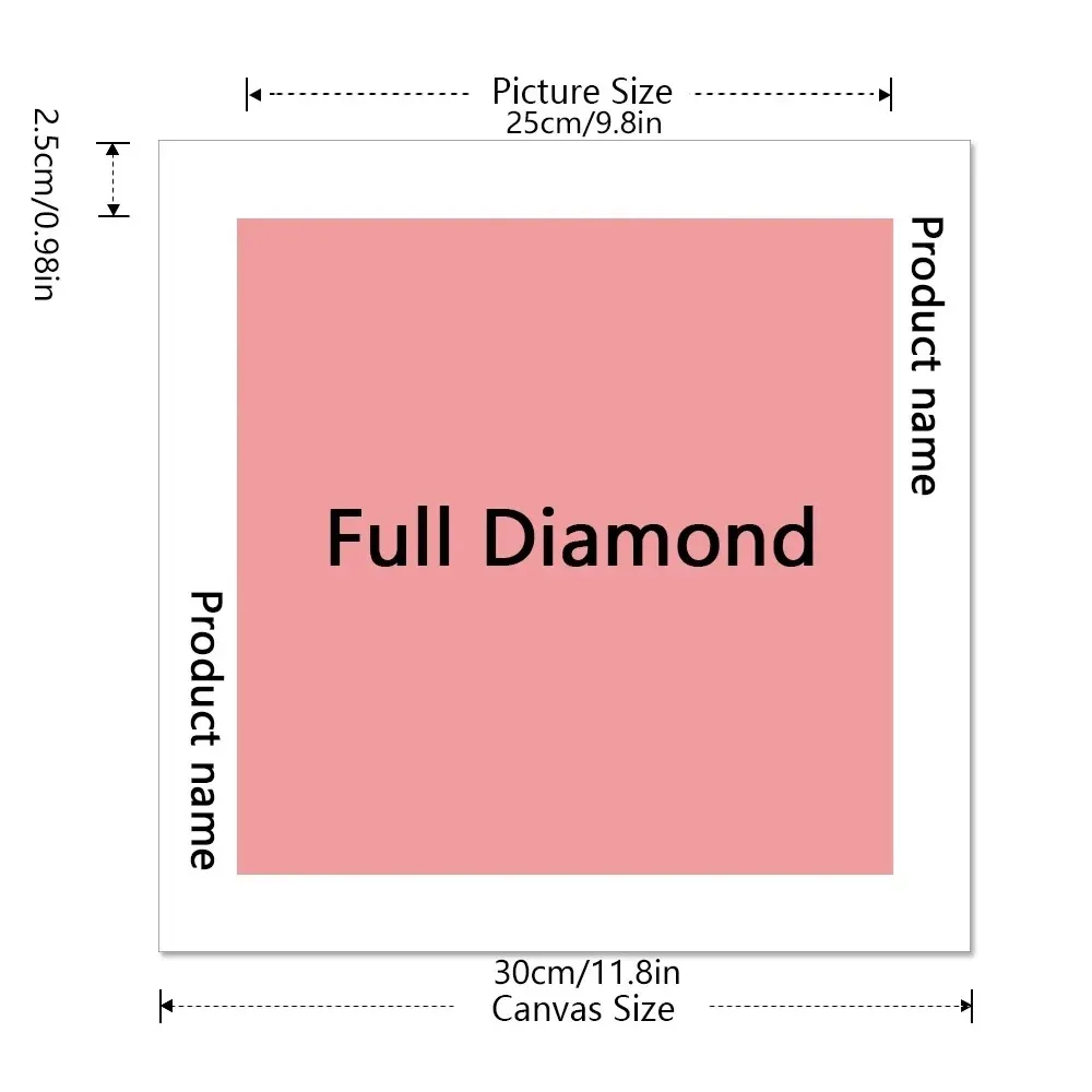 Kit peinture diamant Disney 20x20 à 50x50 cm