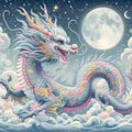 Kit peinture diamant dragon 25x25 à 40x40 cm – Couleur Bourgogne (4)