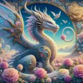 Kit peinture diamant dragon 25x25 à 40x40 cm – Couleur Jaune (2)