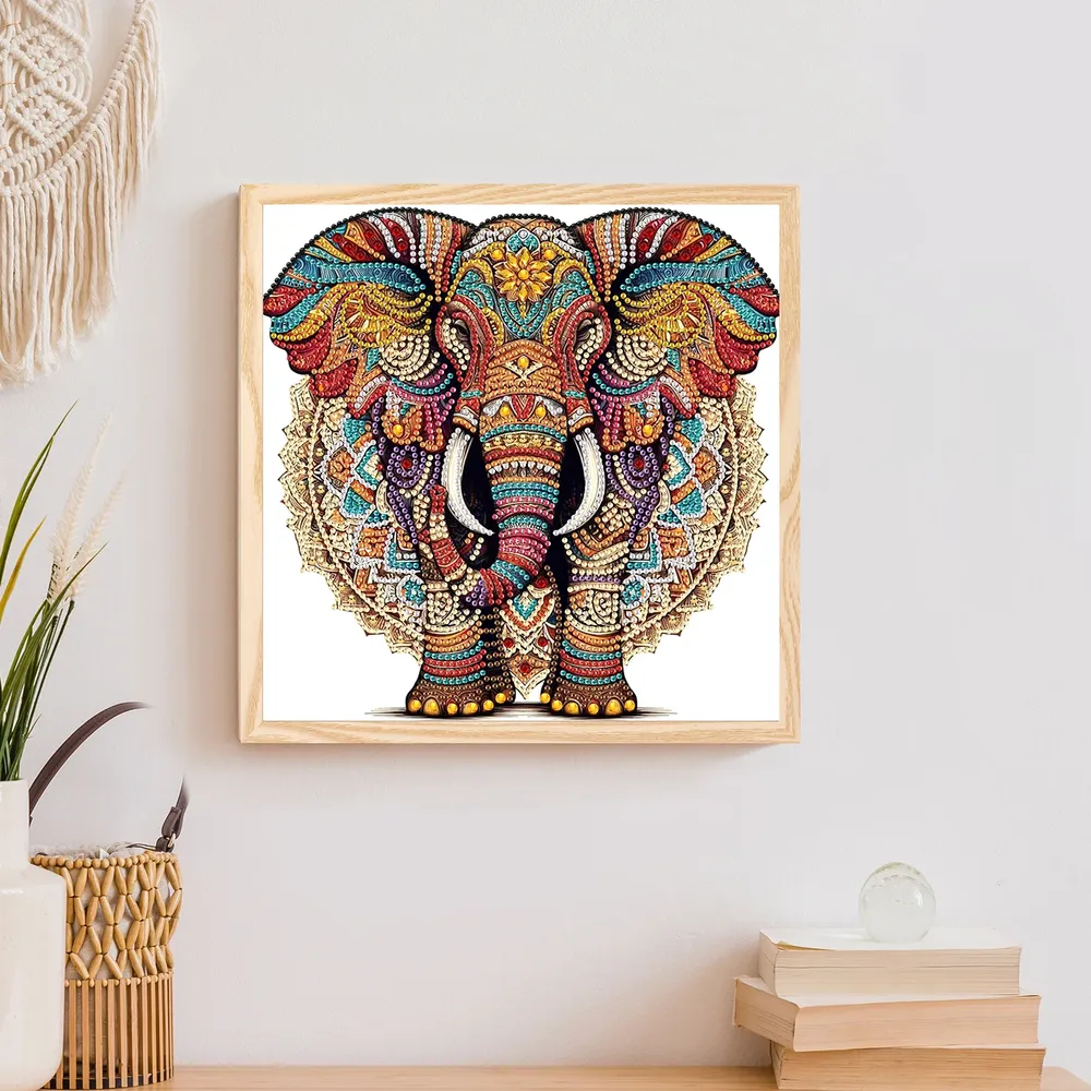 Kit peinture diamant éléphant 30 cm