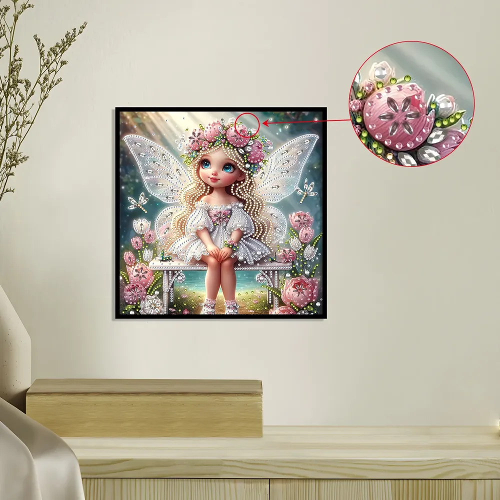 Kit peinture diamant féerique 30x30 cm pour adultes